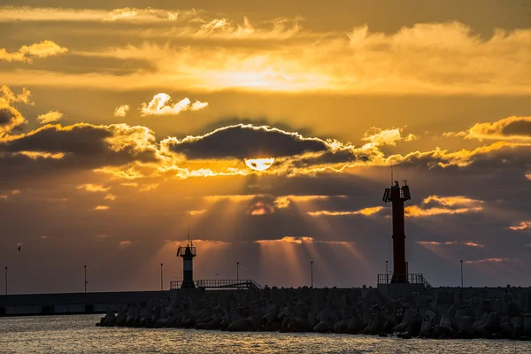 Sochi. Paisaje marino. Buenas noches. — Foto de Stock