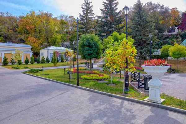 Pyatigorsk City Park Jardín Flores Otoño — Foto de Stock