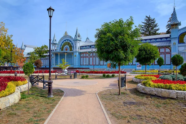 Pyatigorsk Parc Municipal Jardin Fleurs Automne Photos De Stock Libres De Droits