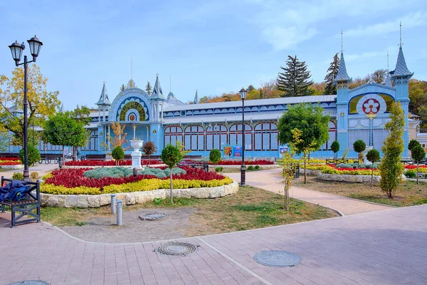 Pjatigorsk Stadtpark Blumengarten Herbst — Stockfoto