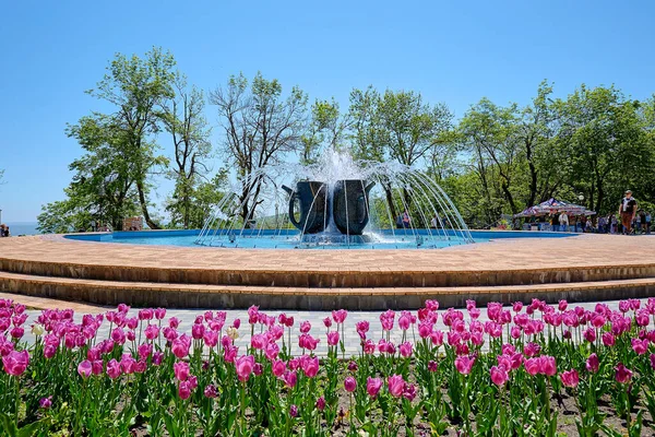 Zheleznovodsk Parque Cidade Fonte Maio 2021 — Fotografia de Stock