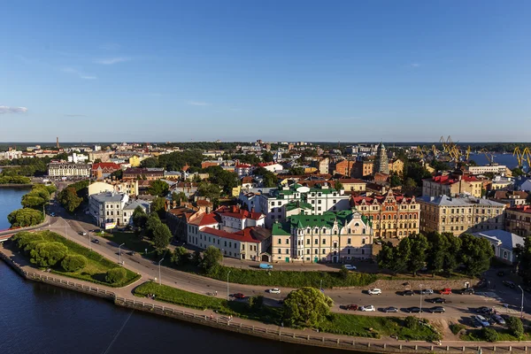 Vyborg de altura, Vyborsky ba, Big Bay kvosh. Arquitectura urbana — Foto de Stock