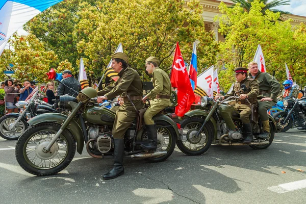 Sochi, Victory Day, Cars celebratory motorcade