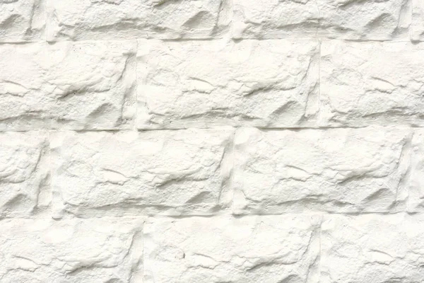 Oppervlak Van Witte Reliëf Decoratieve Bakstenen — Stockfoto