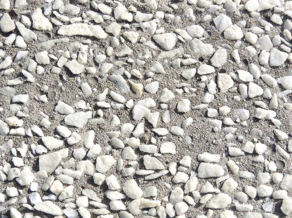 嵌入混凝土的白色大理石碎片 — 图库照片