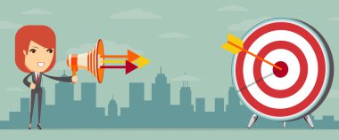 İş kadını çekim hedef