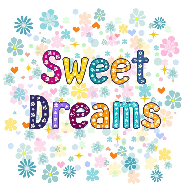 Όνειρα γλυκά. Διάνυσμα — Διανυσματικό Αρχείο