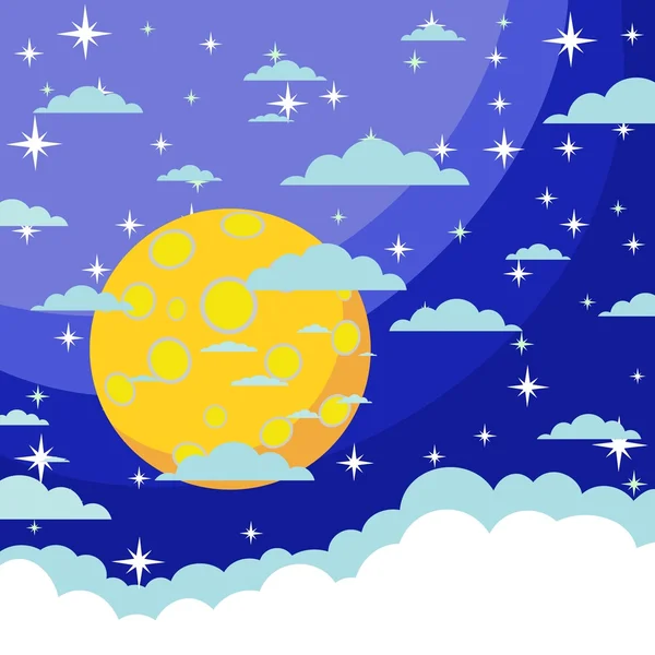 Fondo nocturno. Vector — Vector de stock