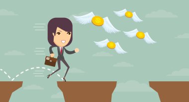 Kadın arasında bir boşluk atlama