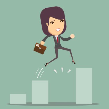 İşkadını atlamak büyüme grafikte Aralık ile