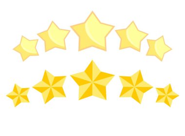 Beş altın yıldız. Lüks ve kalite derecesi.