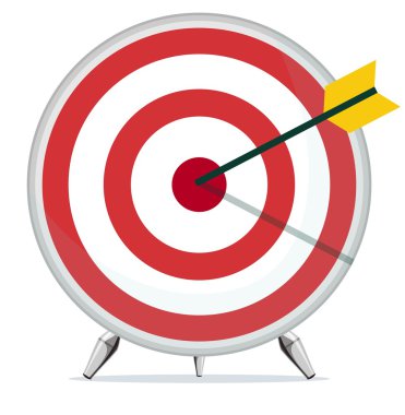 Hedef Merkezi bir ok ile