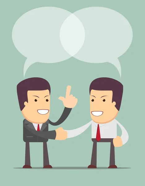 Business people shaking hands — Stock Vector