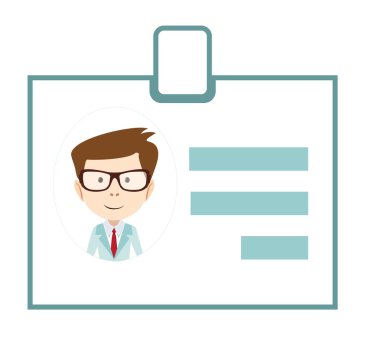 Rozet numarası simge iş kimliği işareti rozet kişisel adı avatar