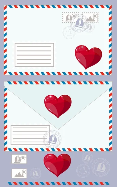 Envelope postal —  Vetores de Stock