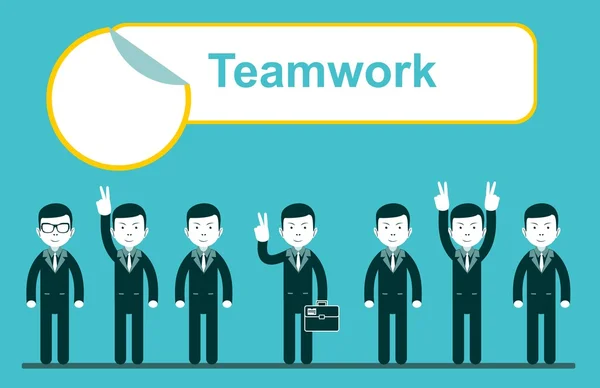 Team werk ontwerp, vector illustratie eps10 — Stockvector