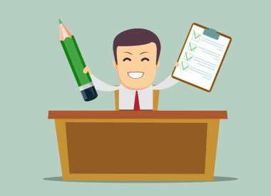 iş kişi ofis saat içinde çalışma