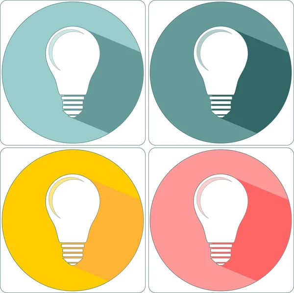 Light bulb icon — Stock Vector