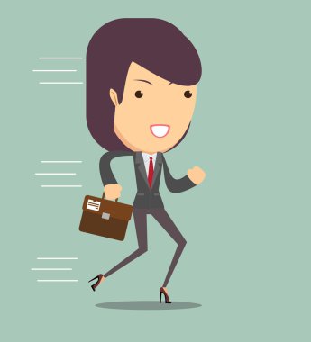 çalışan iş kadını