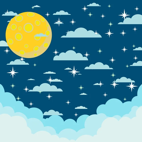 Fondo nocturno. Vector — Vector de stock