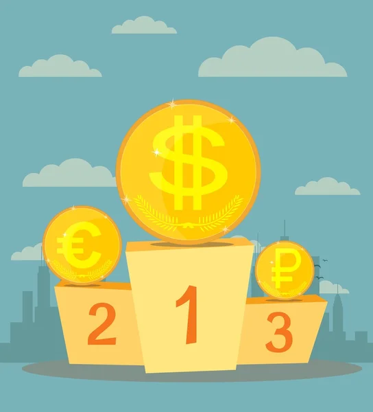 Döviz dolar, euro, Rublesi simgesi.