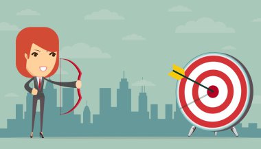 İş kadını tam hedef alır