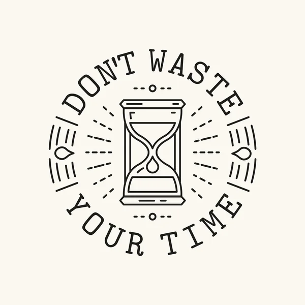 Ne perdez pas votre temps. Illustration De Stock