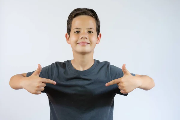 Ich Bin Ehrgeiziger Junger Mann Lässigen Shirt Der Mit Den — Stockfoto