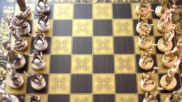 Échecs - détail pris d'en haut — Video