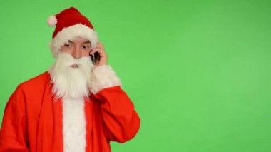 Noel Baba - yeşil ekran - studio - Noel Baba telefon