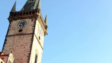 Astronomik Saat: Kulesi ile mavi gök - Prag, Çek Cumhuriyeti