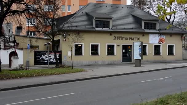 Edifício - restaurante exterior — Vídeo de Stock