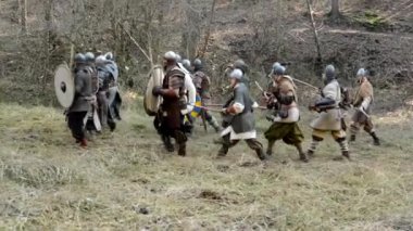 Ortaçağ savaş - savaş - askerler savaşır