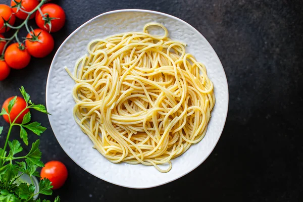 Спагетті Тверда Пшенична Паста Другий Курс Безглютенова Закуска Готова Їжі — стокове фото