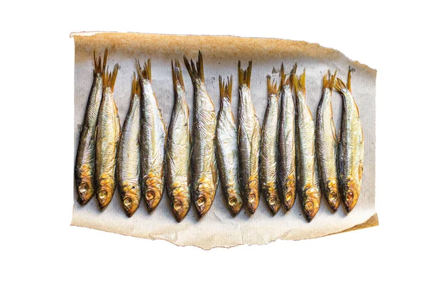 Fish Sardine Sprats Smoked Salted Seafood Mackerel Omega Table Tasty — Stock Photo, Image