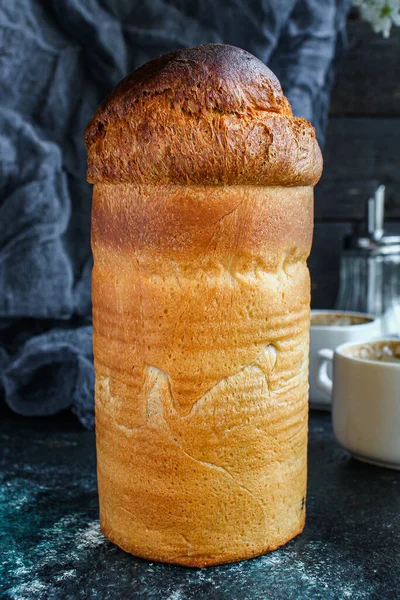 Osterkuchen Festliche Feier Tisch Decken Traditionelle Dekoration Und Leckereien Frohe — Stockfoto