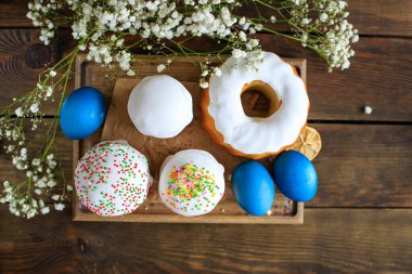Paskalya pastası, yumurta şenlikli, geleneksel, tatlı, tatil, tatlı, abur cubur, açık hava, fotokopi... 