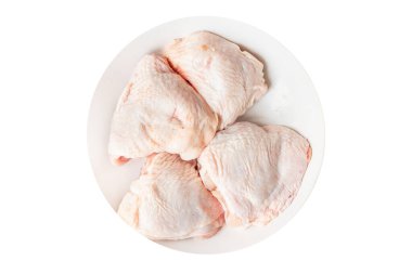 Çiğ tavuk butları taze et kümes hayvanları sağlıklı yemek üst görünüm fotokopi alanı metin gıdaları arka plan kırsal