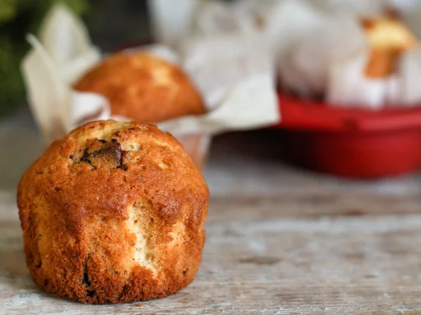 Cupcakes Neujahr Backen Weihnachten Süßes Dessert Frische Portion Fertiggericht Snack — Stockfoto