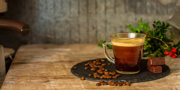Irish Kaffe Med Mjölk — Stockfoto