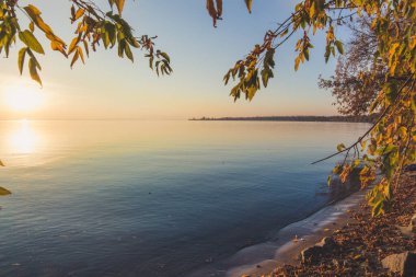 manzara - sahilde gün batımı