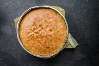 Ev yapımı elmalı turta manzarası