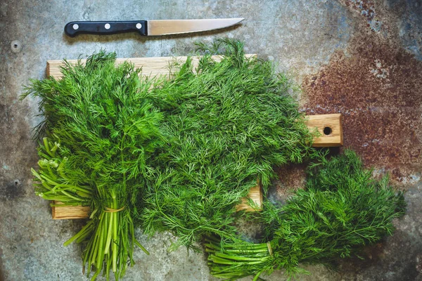 Fresh Dill Top View — Stock Photo, Image