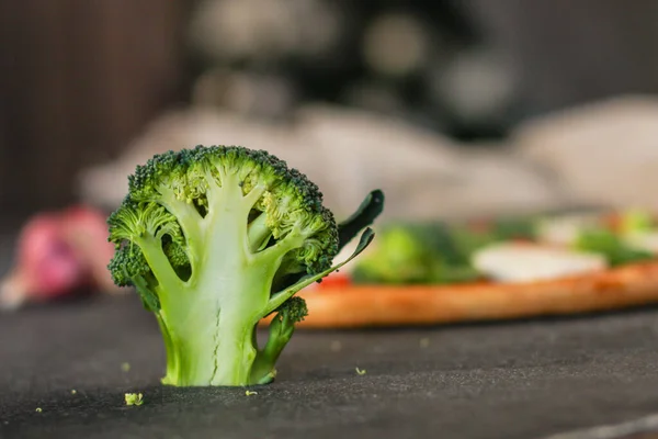 Fresh Green Vegetables Wooden Board — Stock Photo, Image