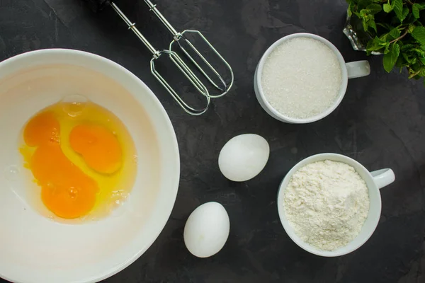 Dough Preparation Close — Stock Photo, Image