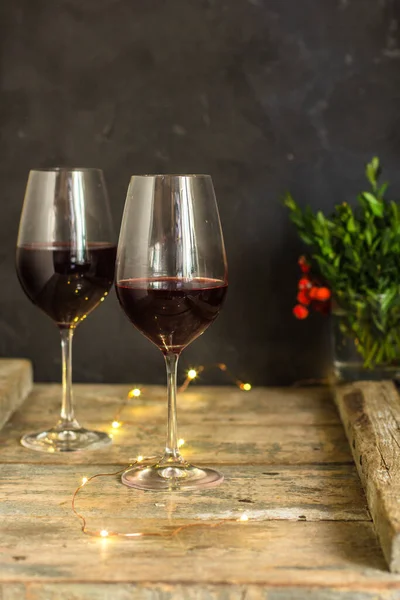 赤ワイン2杯 — ストック写真