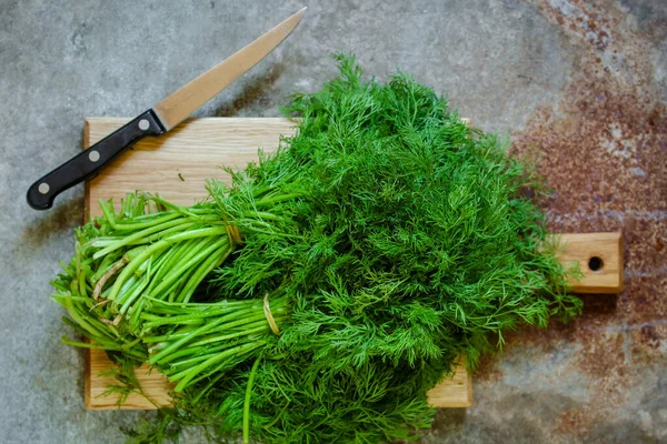 Fresh Dill Top View — Stock Photo, Image