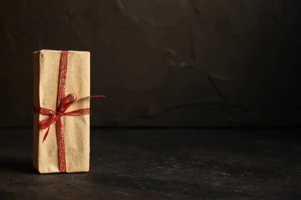 Χριστουγεννιάτικο Κουτί Δώρου Κορδέλα — Φωτογραφία Αρχείου