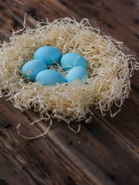 Yuvadaki paskalya yumurtaları 