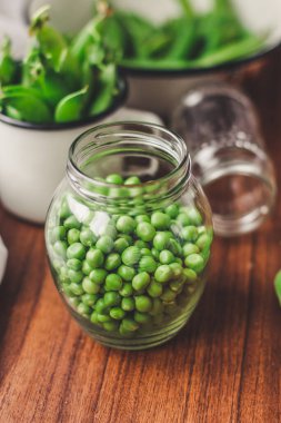 Yeşil fasulyeler yakın.